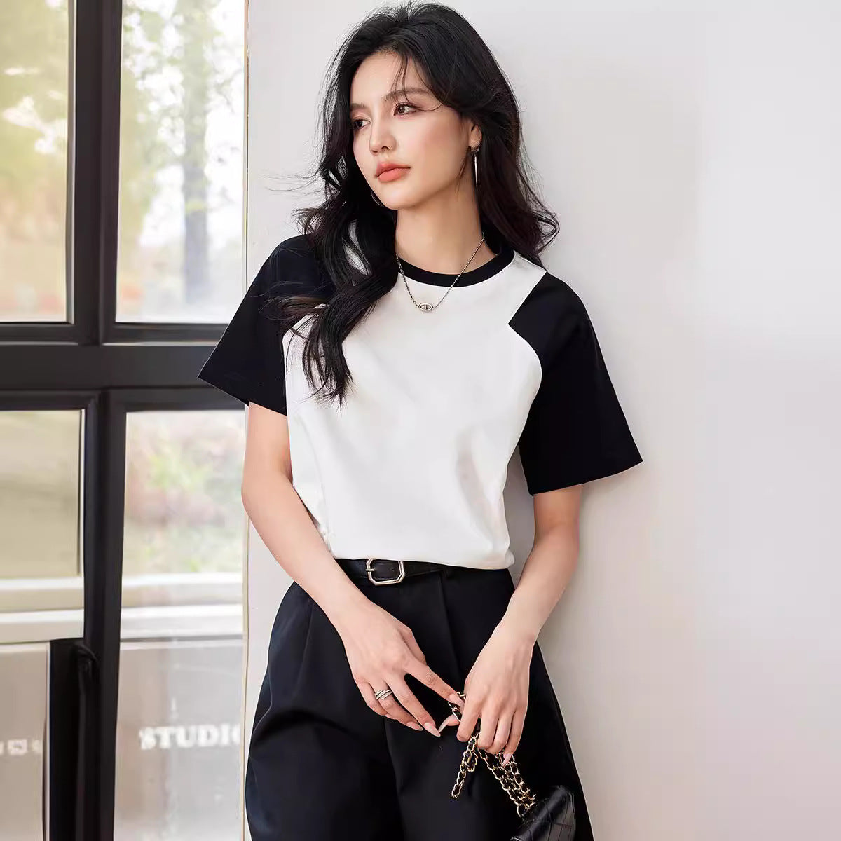 【tops】ラウンドネックTシャツG21960
