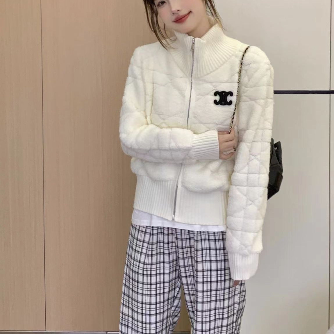 【outer】長袖ニットカーディガンG23448