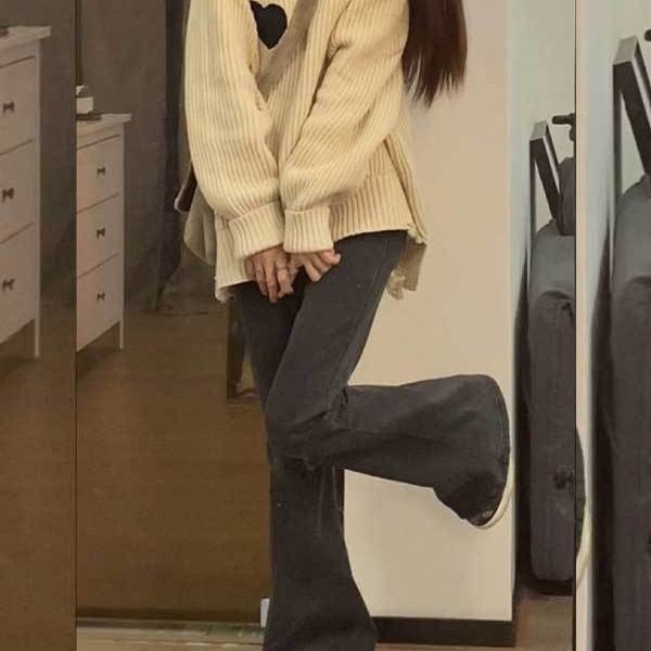 【tops】オープンショルダーニットセーターG23235