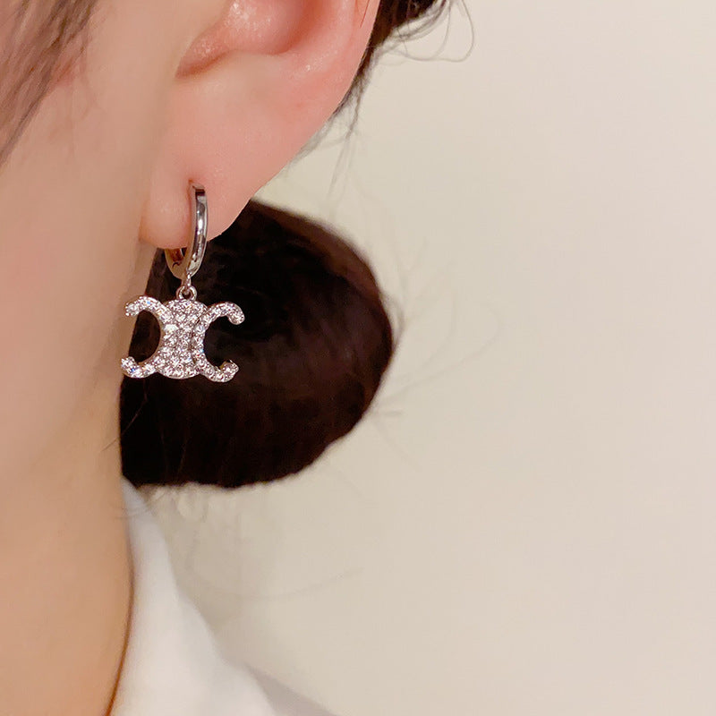 【小物】英字柄ピアスアクセサリーG21628