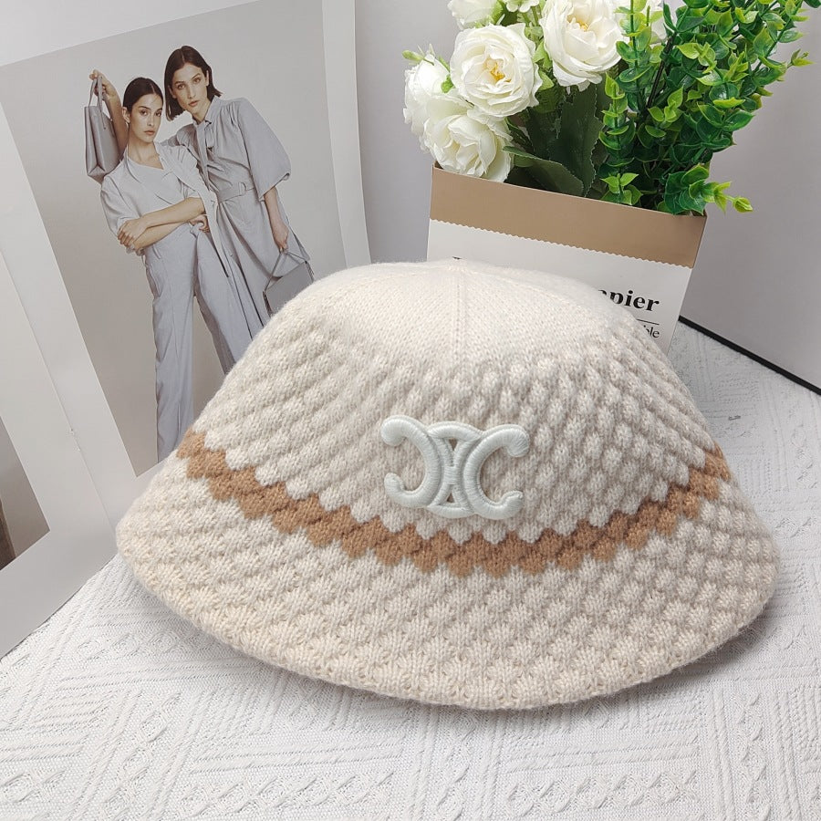 【小物】4色ニットサファリハットF8387