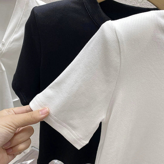 【tops】2色半袖TシャツF7545