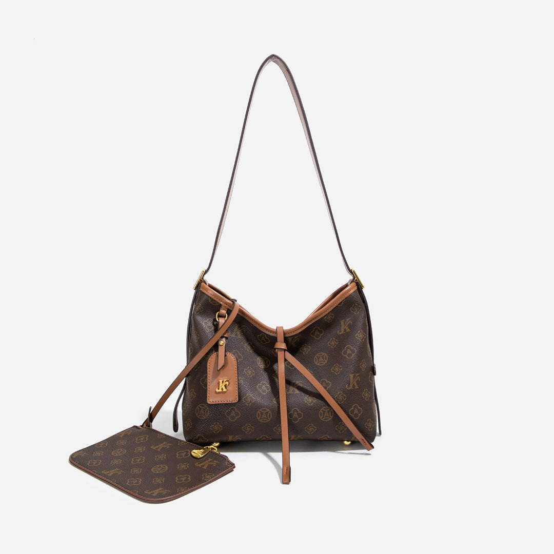 【小物】2色大容量ショルダーバッグF8152