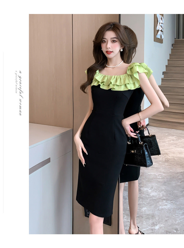 【dress】フリルオフショルダーデートワンピースG22543