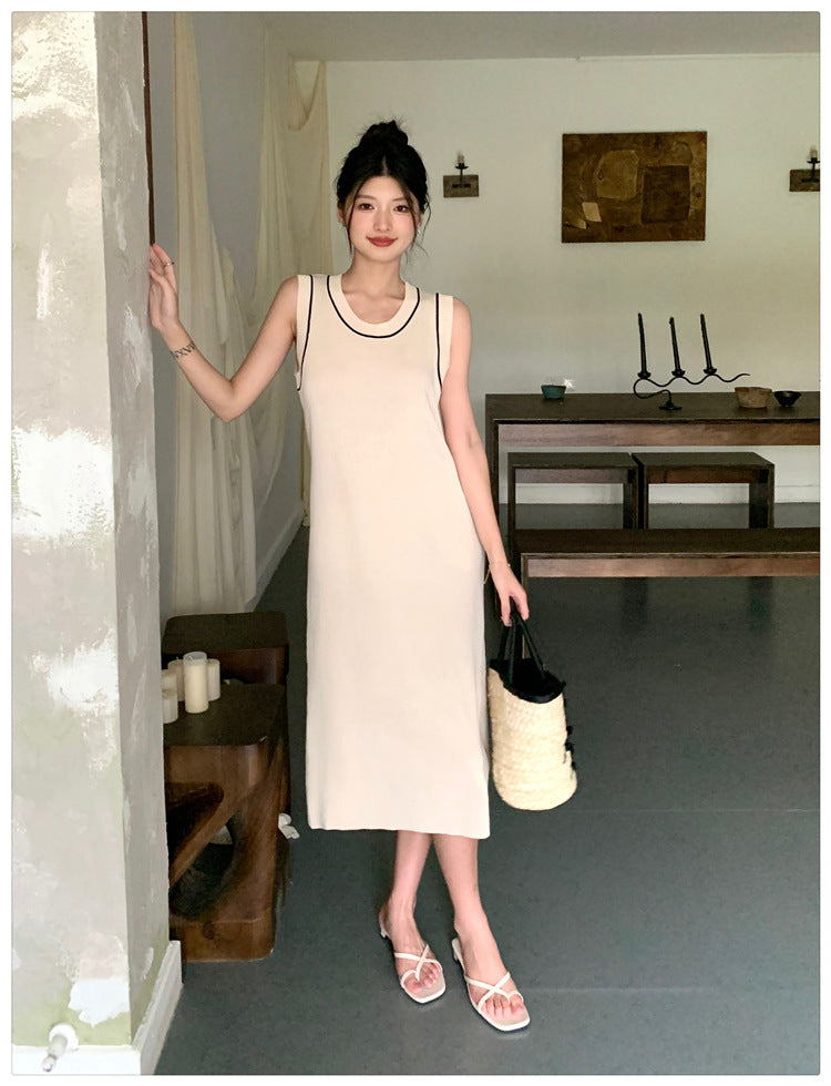 【dress】ノースリーブニットワンピースG21830