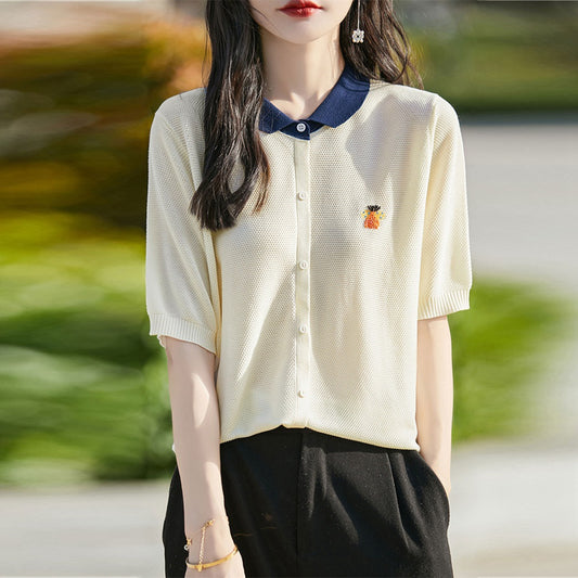 【tops】ニットTシャツG21942