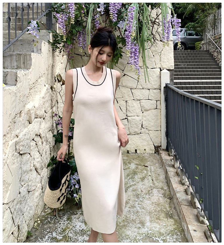 【dress】ノースリーブニットワンピースG21830