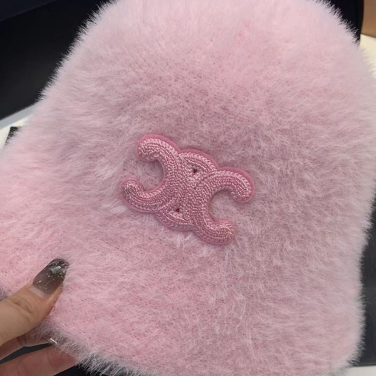 【小物】4色ふわふわサファリハットF8418