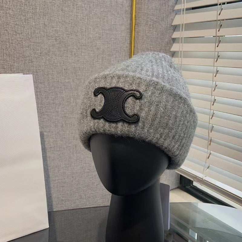 【小物】シンプルニット帽子F8439