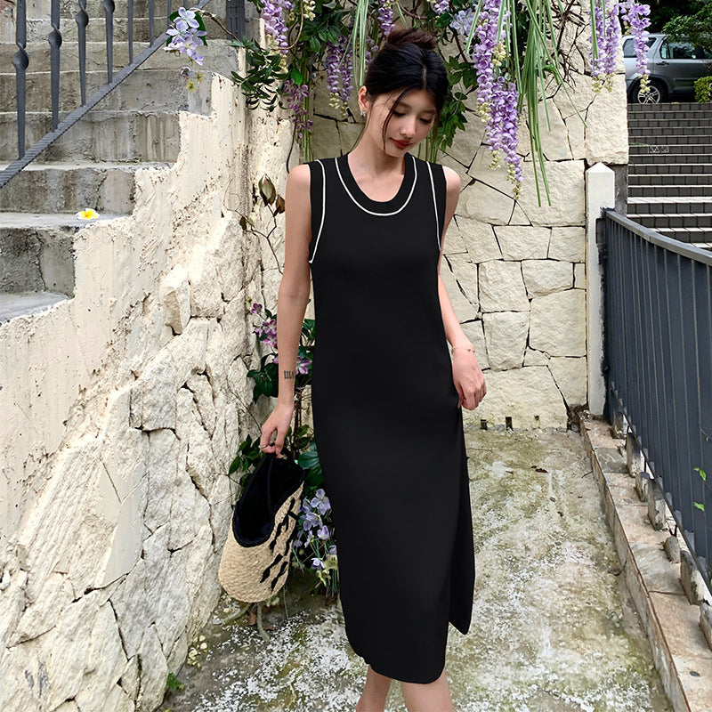 【dress】ノースリーブニットワンピースG21830