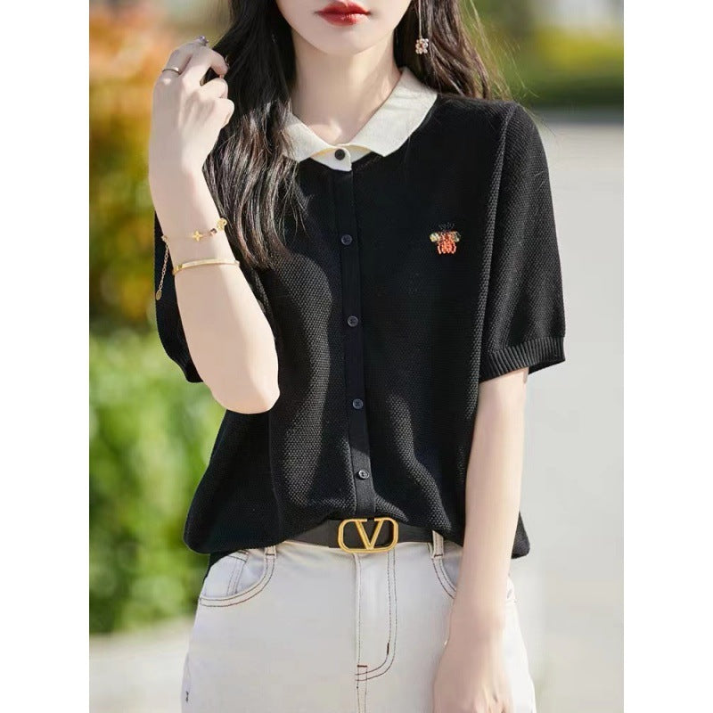 【tops】ニットTシャツG21942