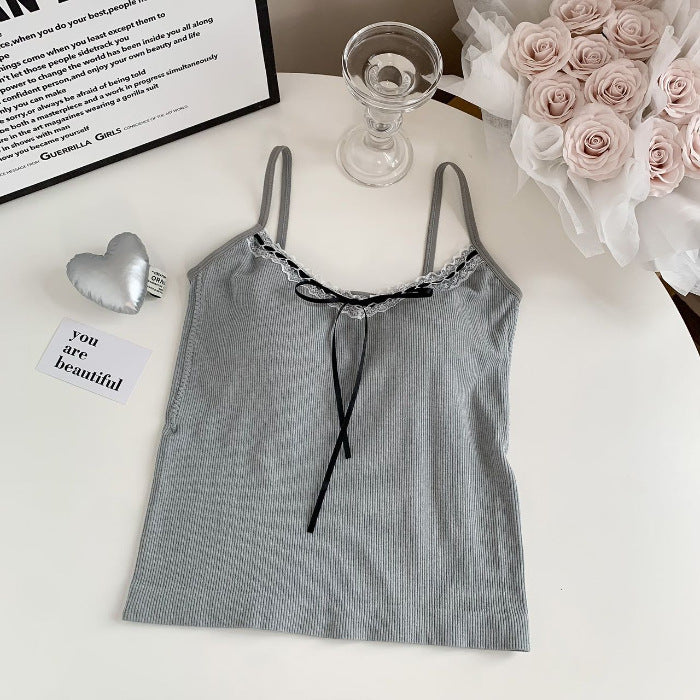 【tops】4色カップ付きキャミソールF7684