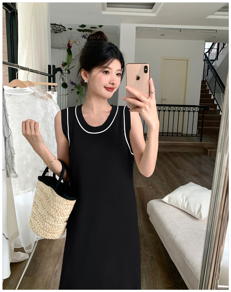 【dress】ノースリーブニットワンピースG21830