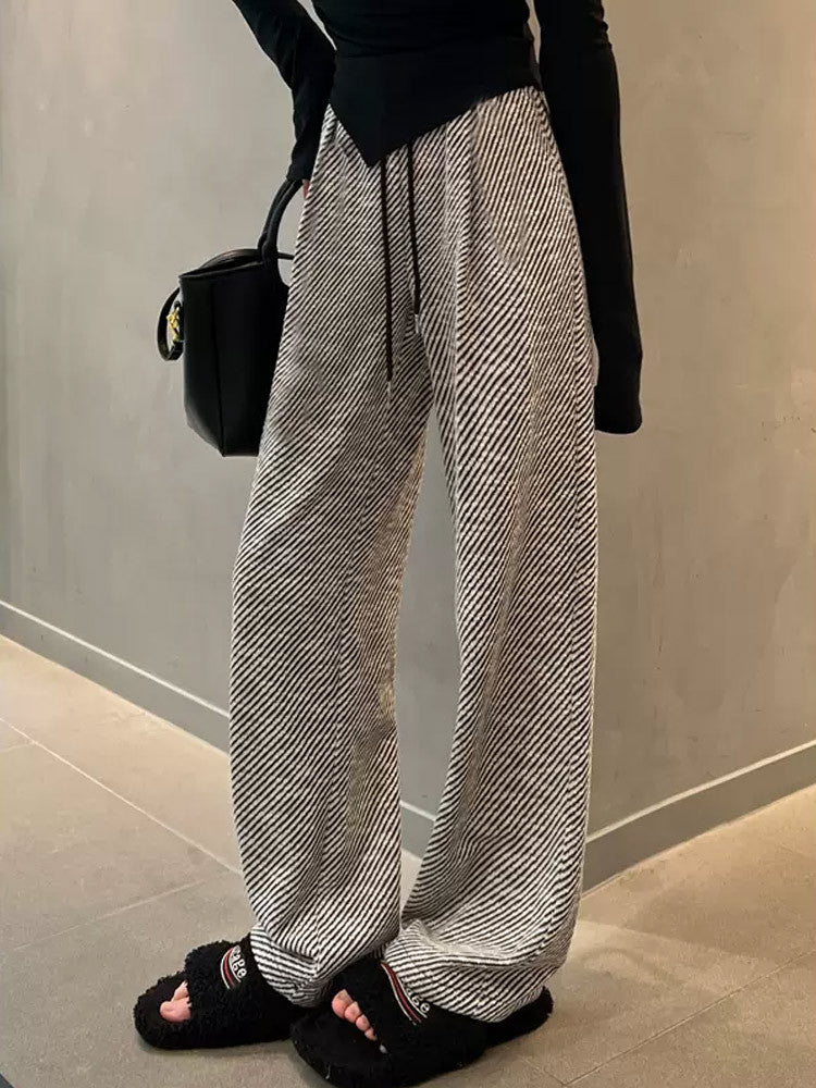 【bottoms】配色ガウチョパンツF8290