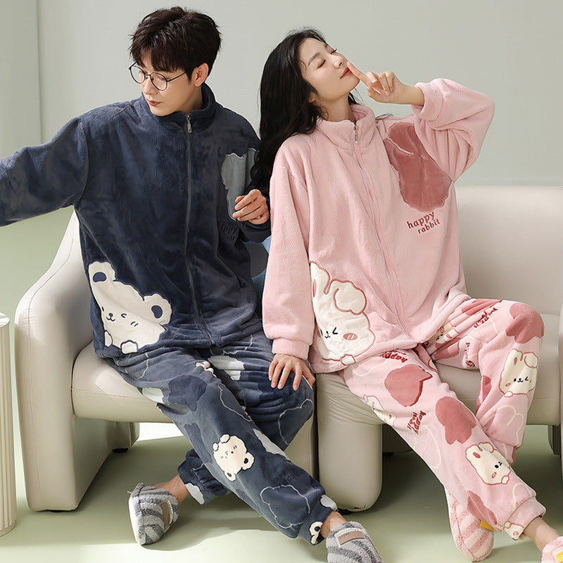 【ホーム・生活】カップルパジャマ上下セットルームウェアF8426