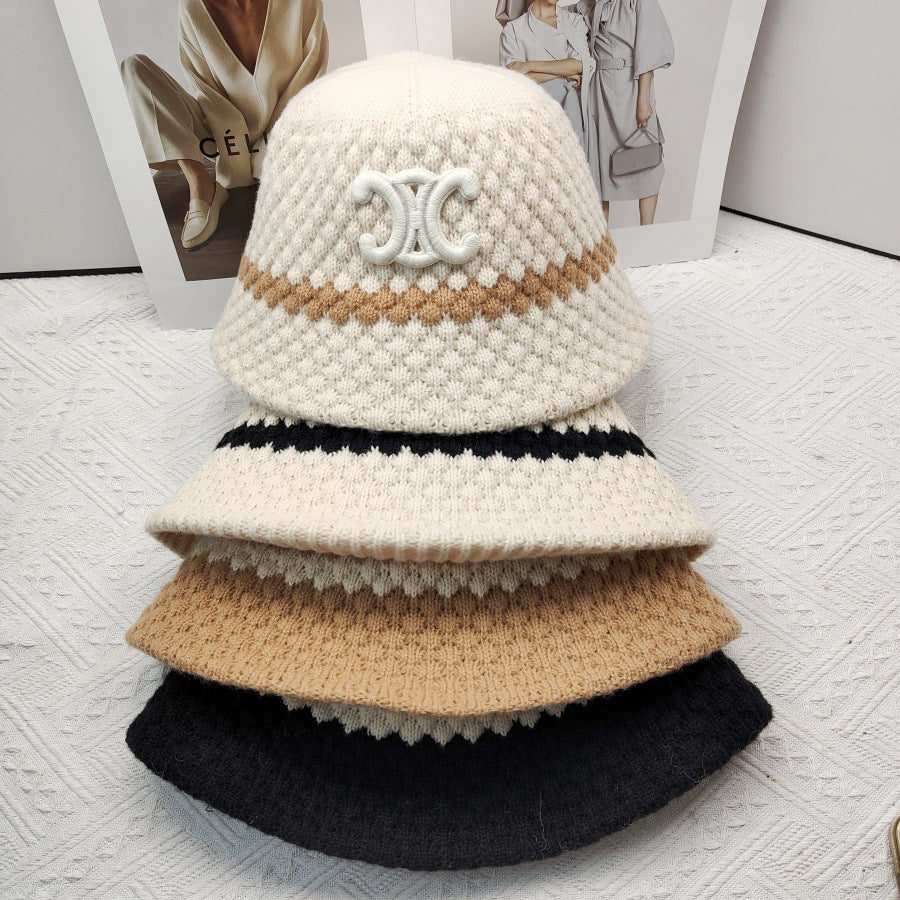 【小物】4色ニットサファリハットF8387