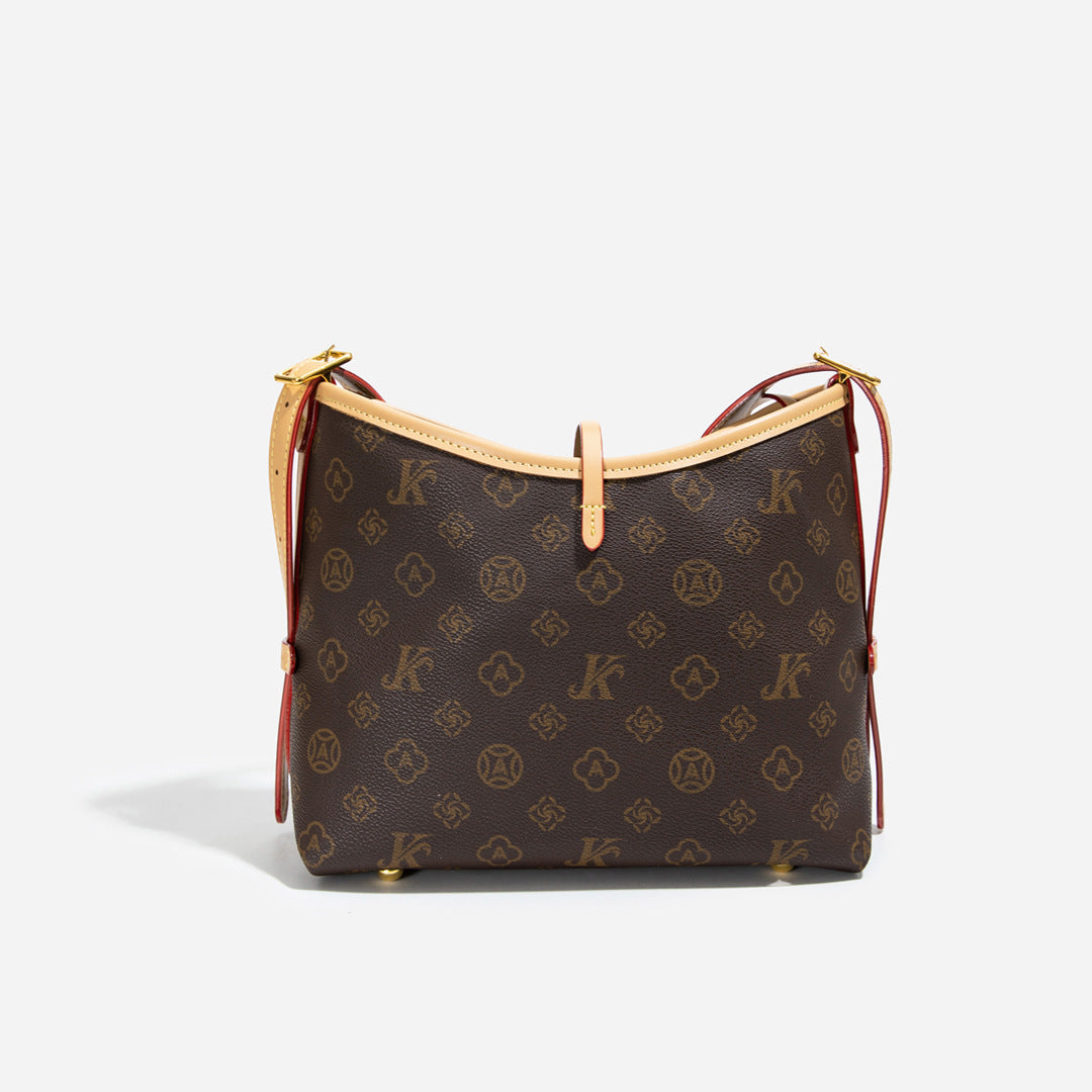 【小物】2色大容量ショルダーバッグF8152