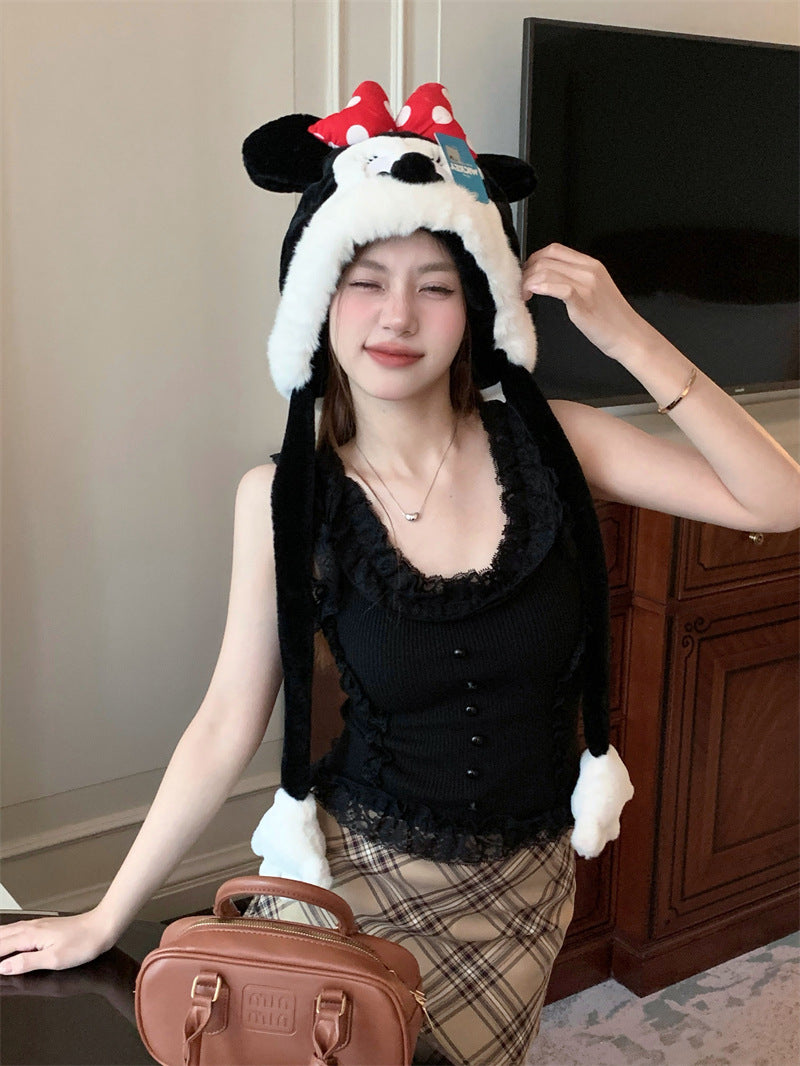 【tops】レースニットキャミソールG22296