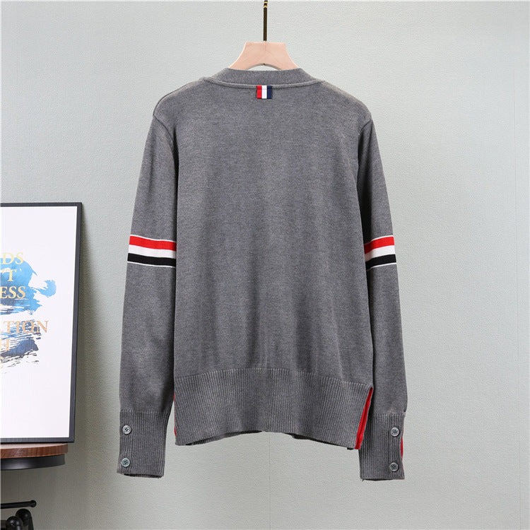 【outer】Vネック長袖ニットカーディガンG23453