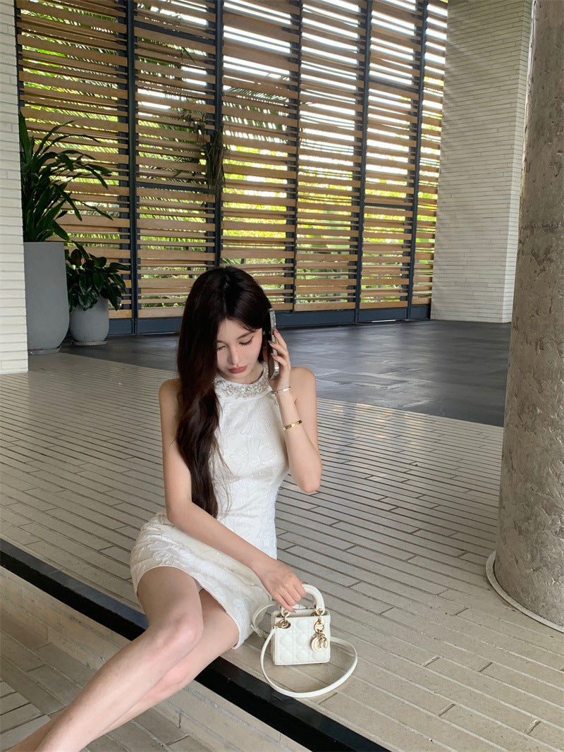 【dress】ダイヤモンドホルターネックデートワンピースG21705