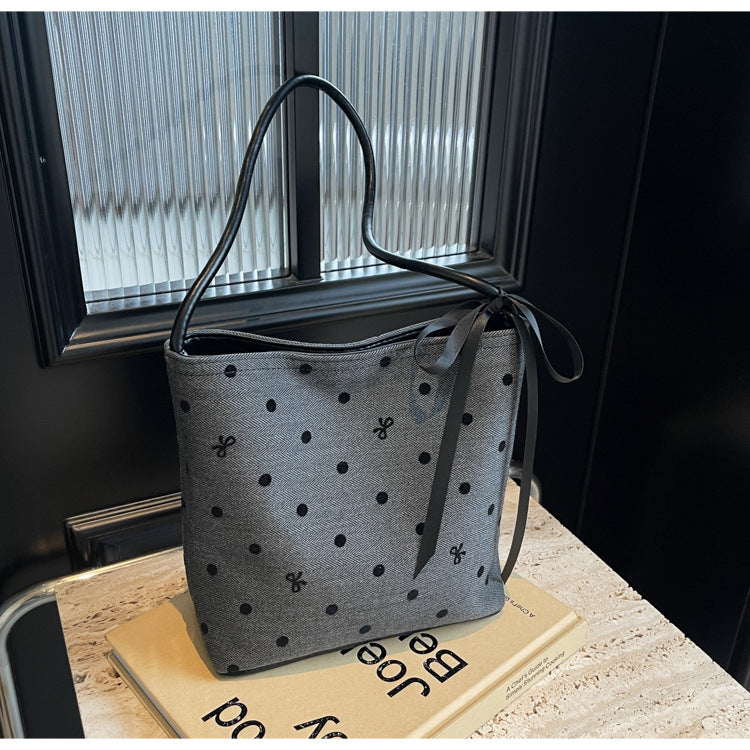 【小物】ボウタイバケツ型バッグF8077