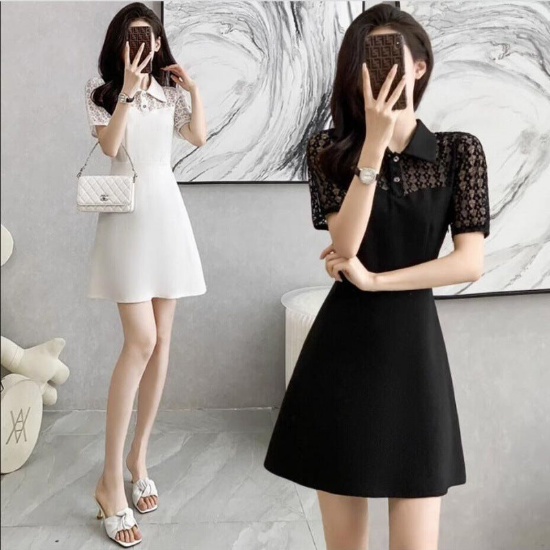 【dress】フランス風AラインレースワンピースG21719