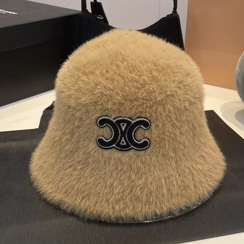 【小物】4色ふわふわサファリハットF8418