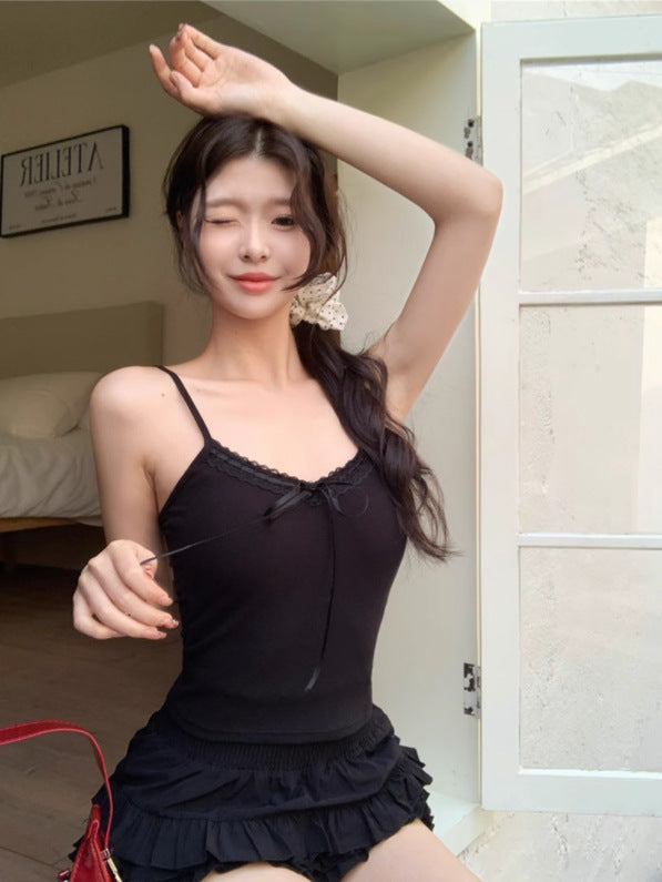 【tops】4色カップ付きキャミソールF7684