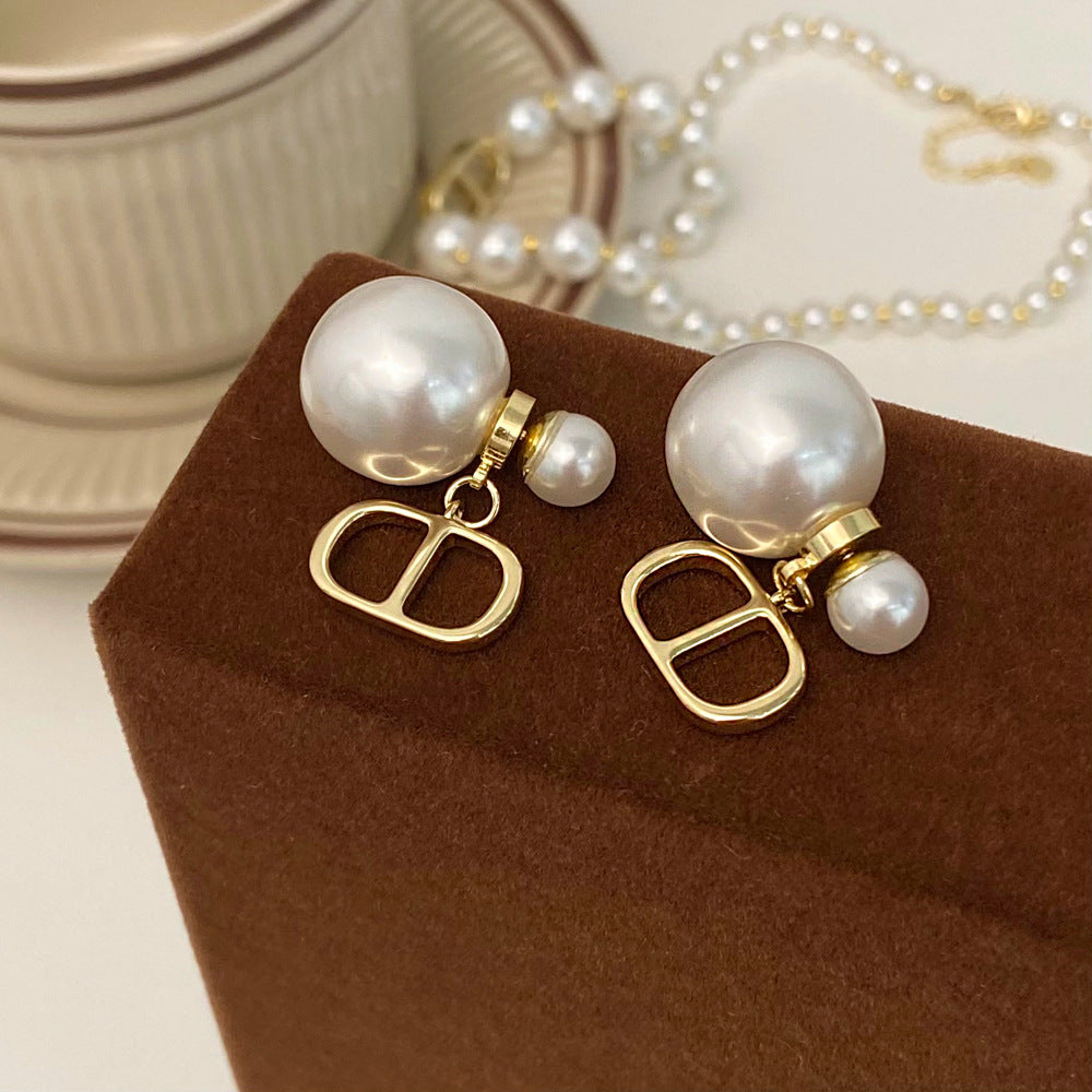 【小物】パールピアス+ネックレスジュエリーセットF8072