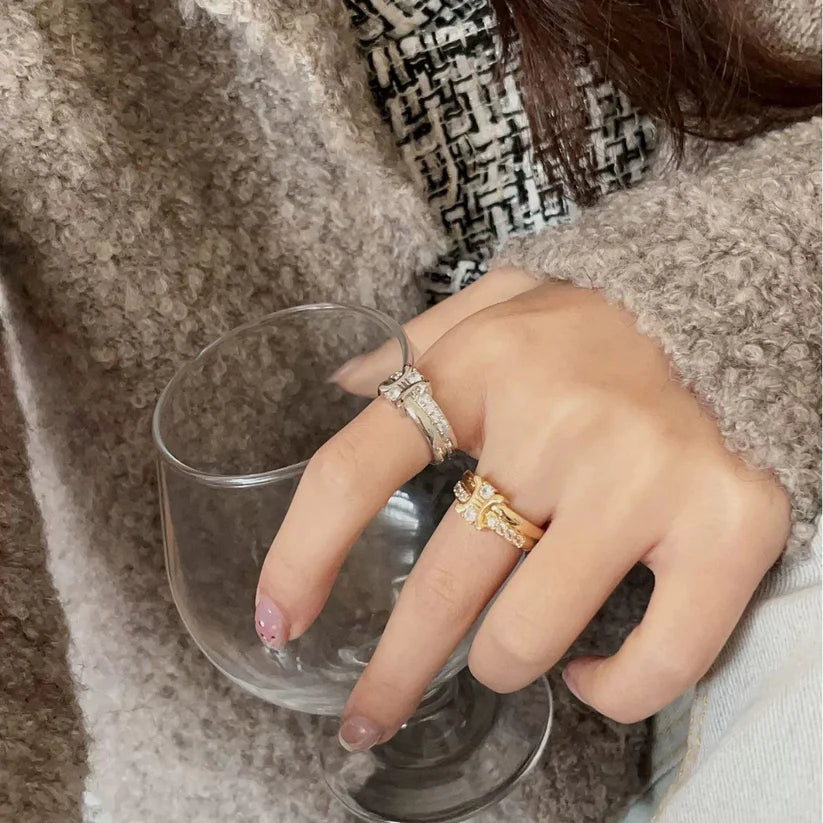 【小物】2点セット指輪アクセサリーF8410