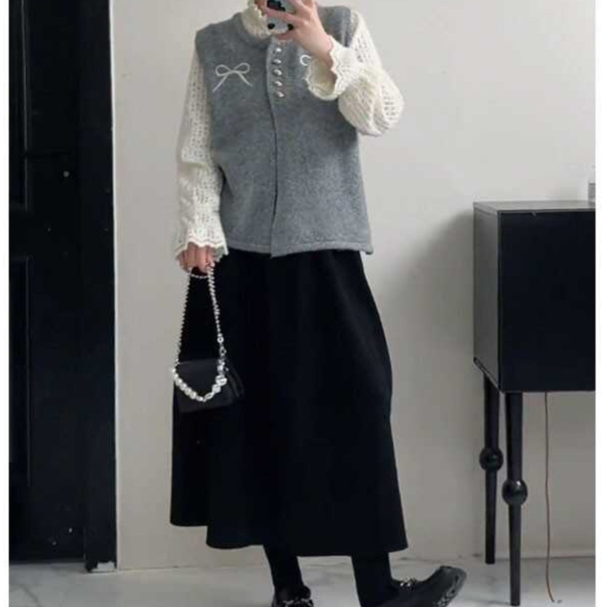 【tops】ノースリーブニットチョッキG23882