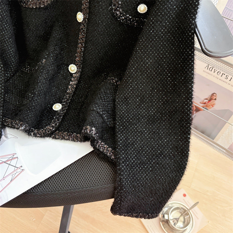 【outer】ラウンドネックニットカーディガンG23240