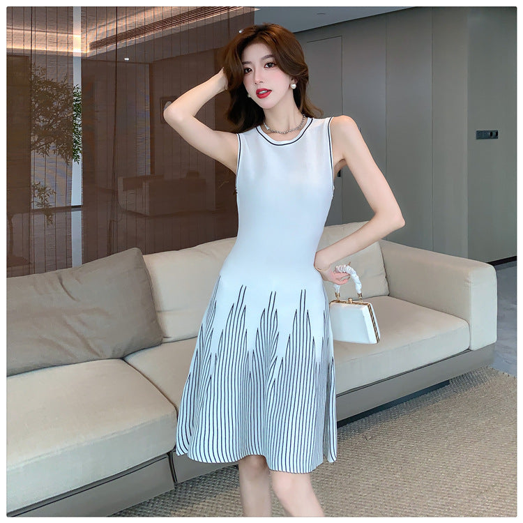 【dress】ノースリーブニットワンピースG21839