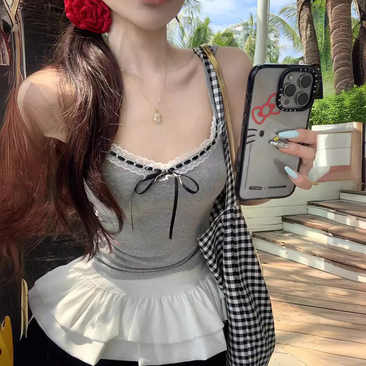 【tops】4色カップ付きキャミソールF7684