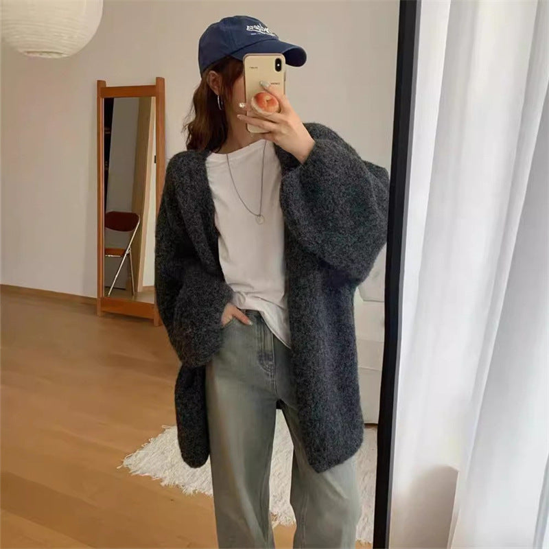 【outer】4色ニットカーディガンF8365