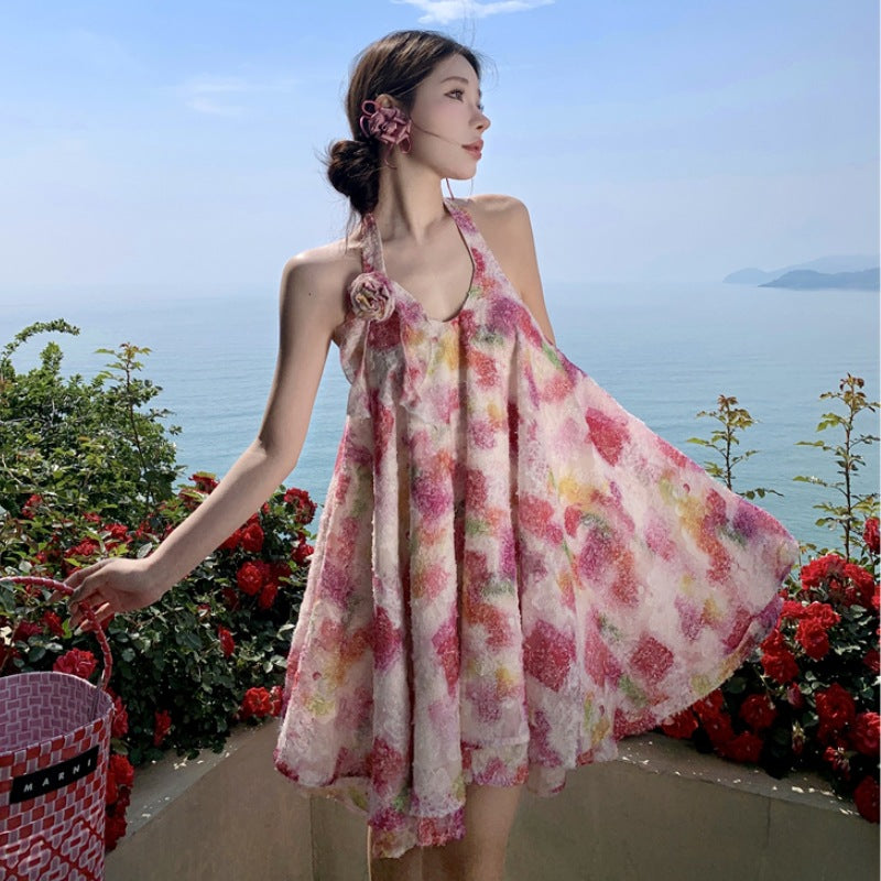 【dress】ホルターネックデートワンピースG22243