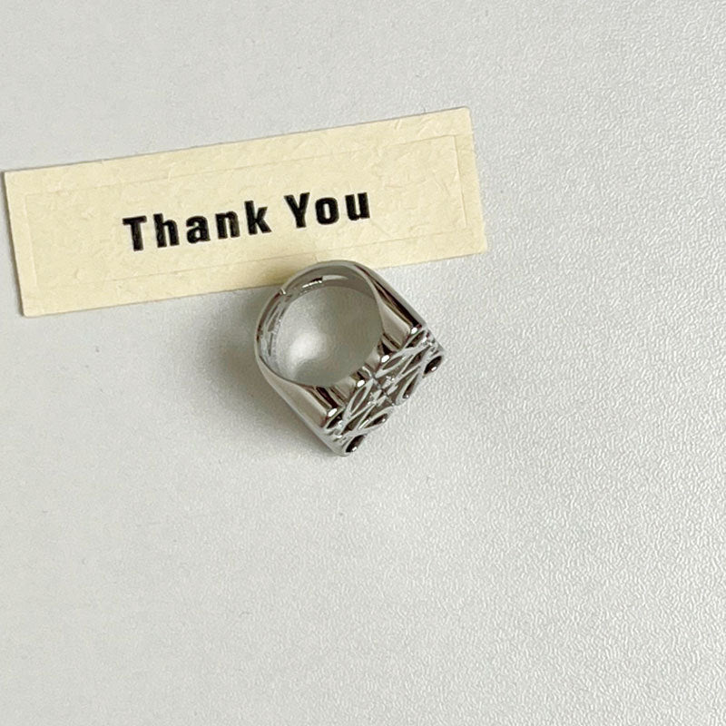 【小物】ジオメトリック柄指輪アクセサリーG21655