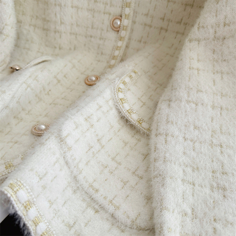 【outer】ラウンドネックニットカーディガンG23239