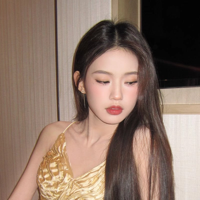 【小物】揺れるキラキラピアスアクセサリーF8090