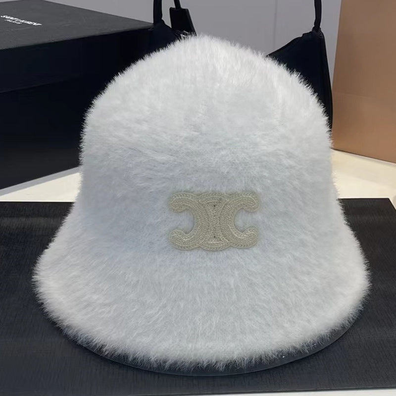 【小物】4色ふわふわサファリハットF8418