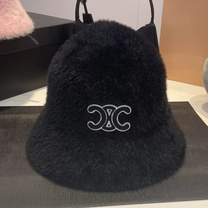 【小物】4色ふわふわサファリハットF8418