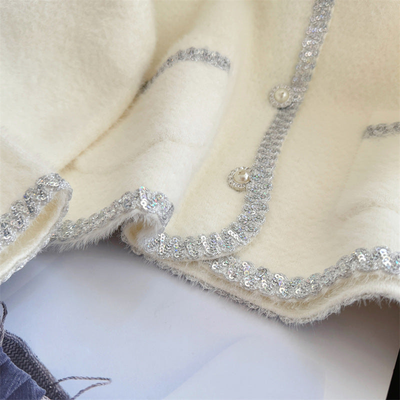 【outer】ラウンドネックニットカーディガンG23240