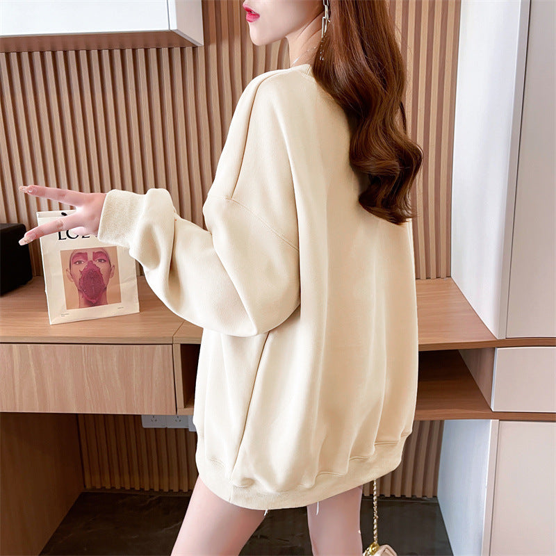 【tops】3色ゆったり厚手パーカーF8261