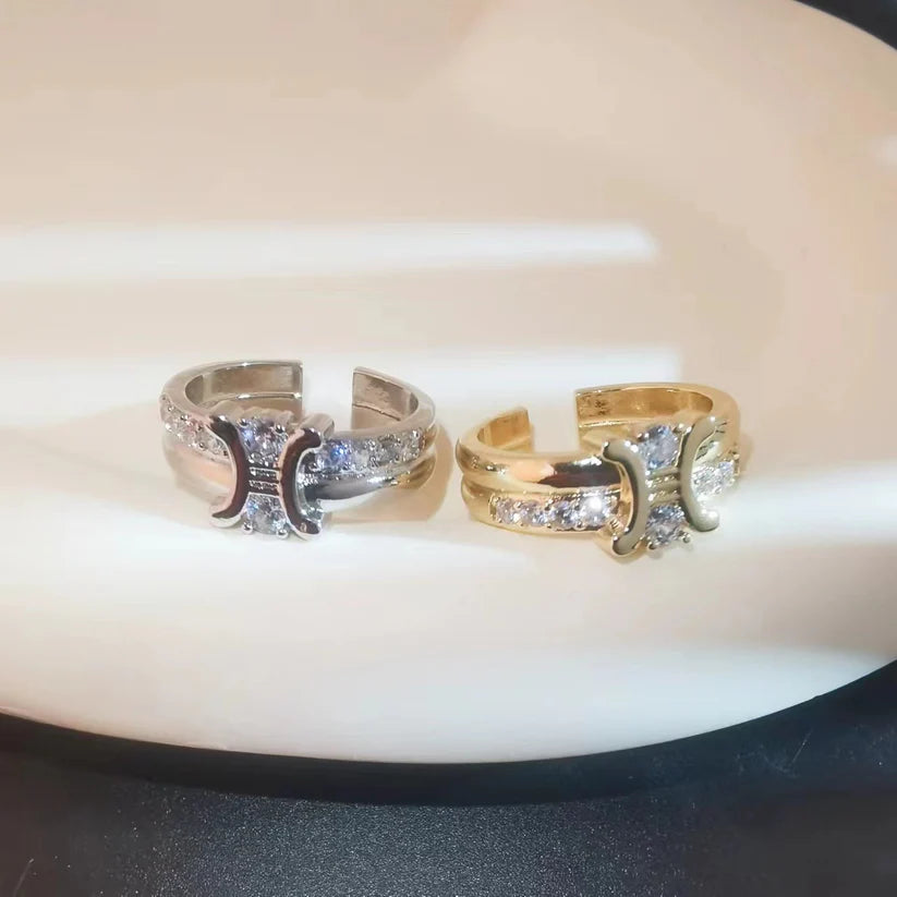 【小物】2点セット指輪アクセサリーF8410