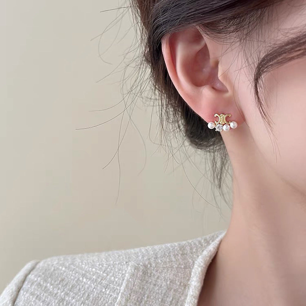 【小物】パールピアスアクセサリーF8069