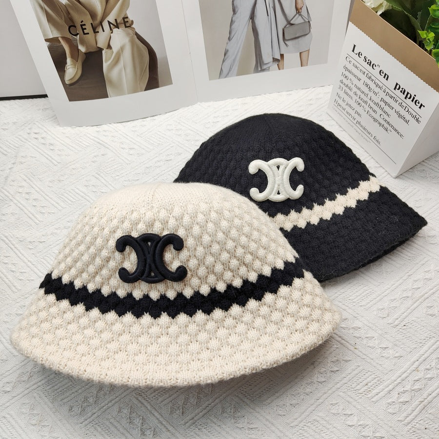 【小物】4色ニットサファリハットF8387