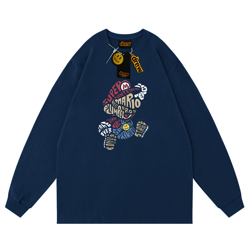 【カップルルック】キャラクター長袖ペアルックパーカーF8221