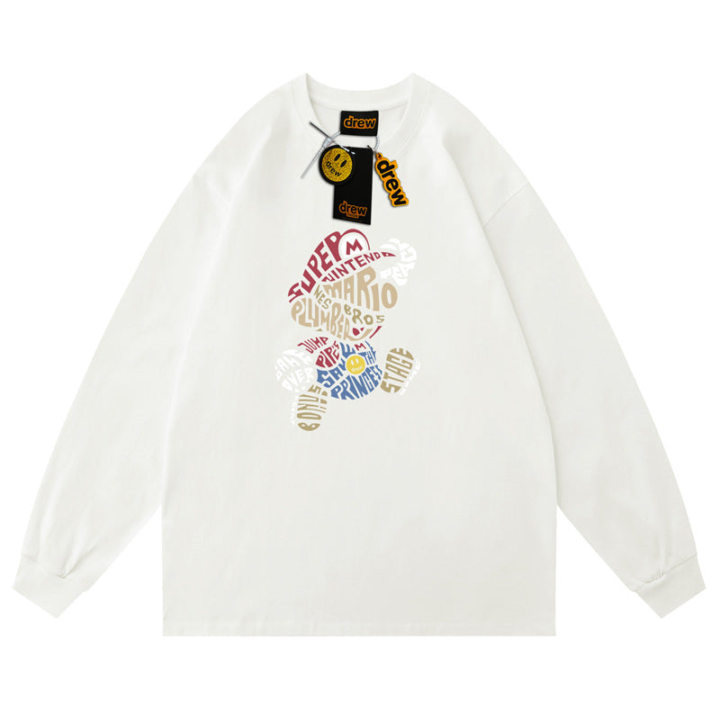 【カップルルック】キャラクター長袖ペアルックパーカーF8221