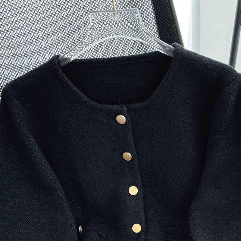 【outer】ラウンドネックニットカーディガンG23243