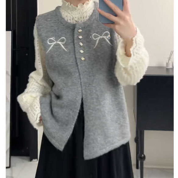 【tops】ノースリーブニットチョッキG23882